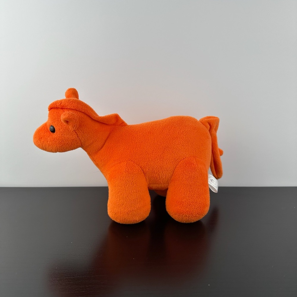 Manhattan Toy Company Jellybeans Sunny Orange Clementine Horse 8” Plush Stuffed